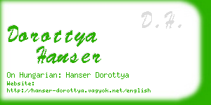dorottya hanser business card